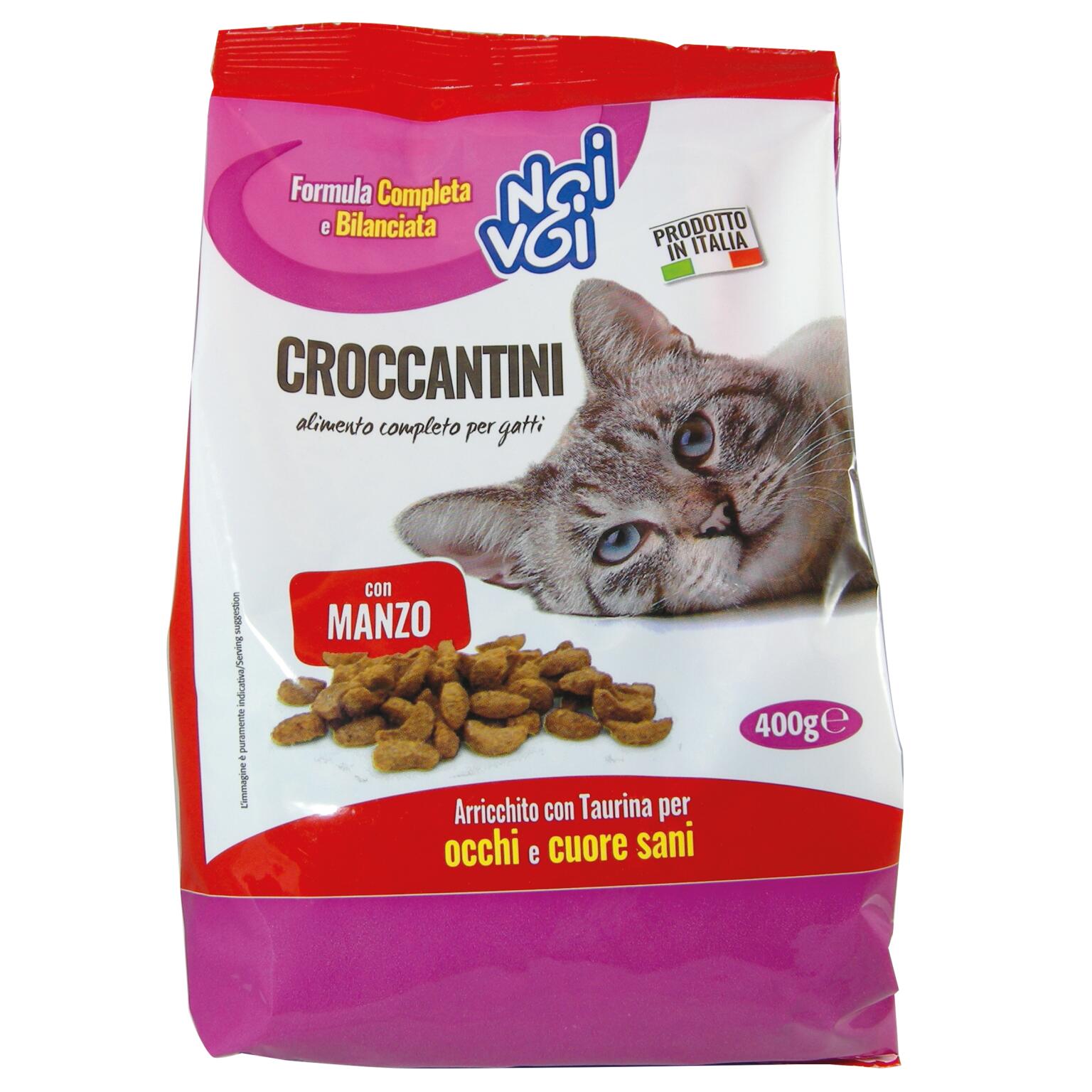 Croccantini manzo per gatto 400g