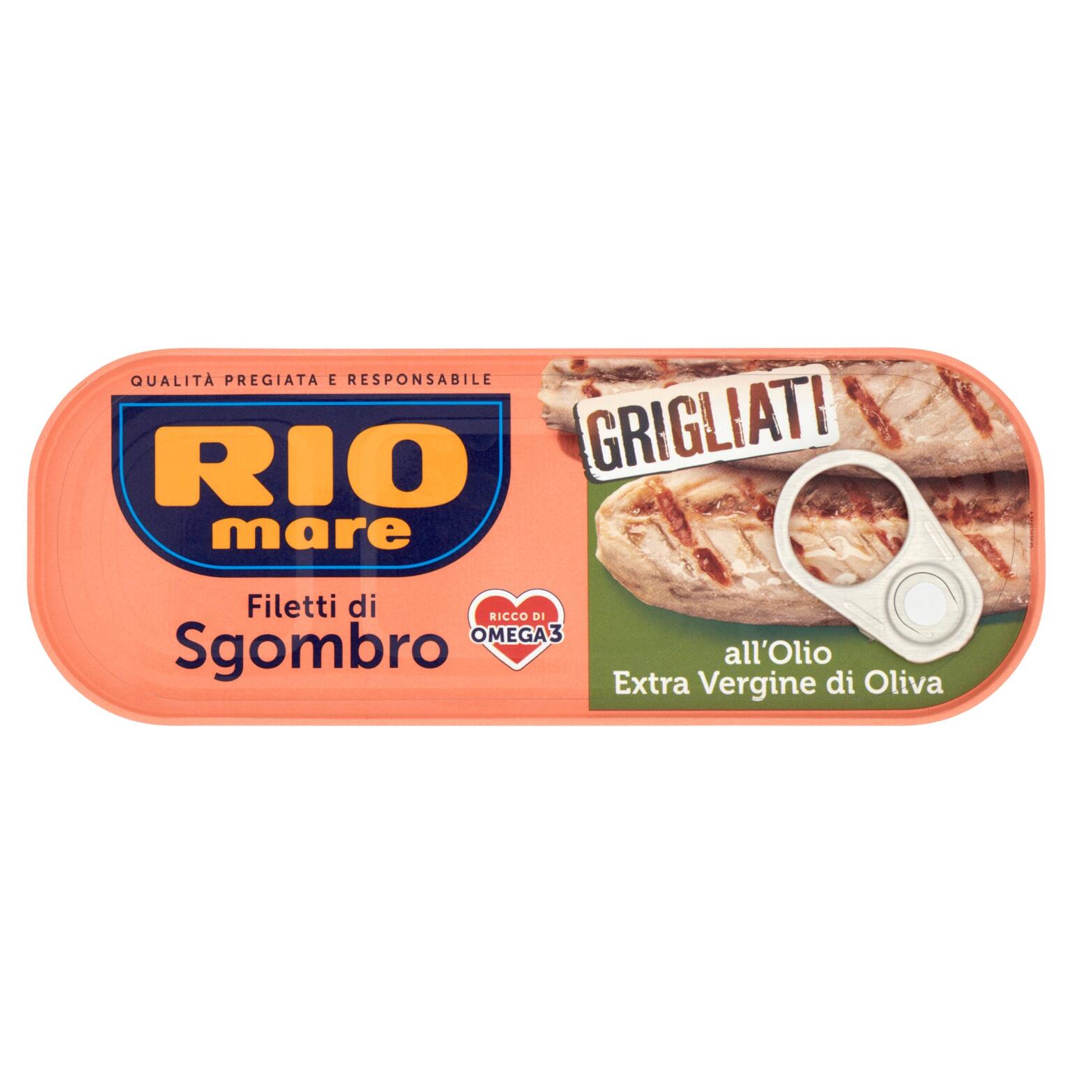 Filetto di sgombro grigliati olio extra vergine d'oliva 120g Rio Mare