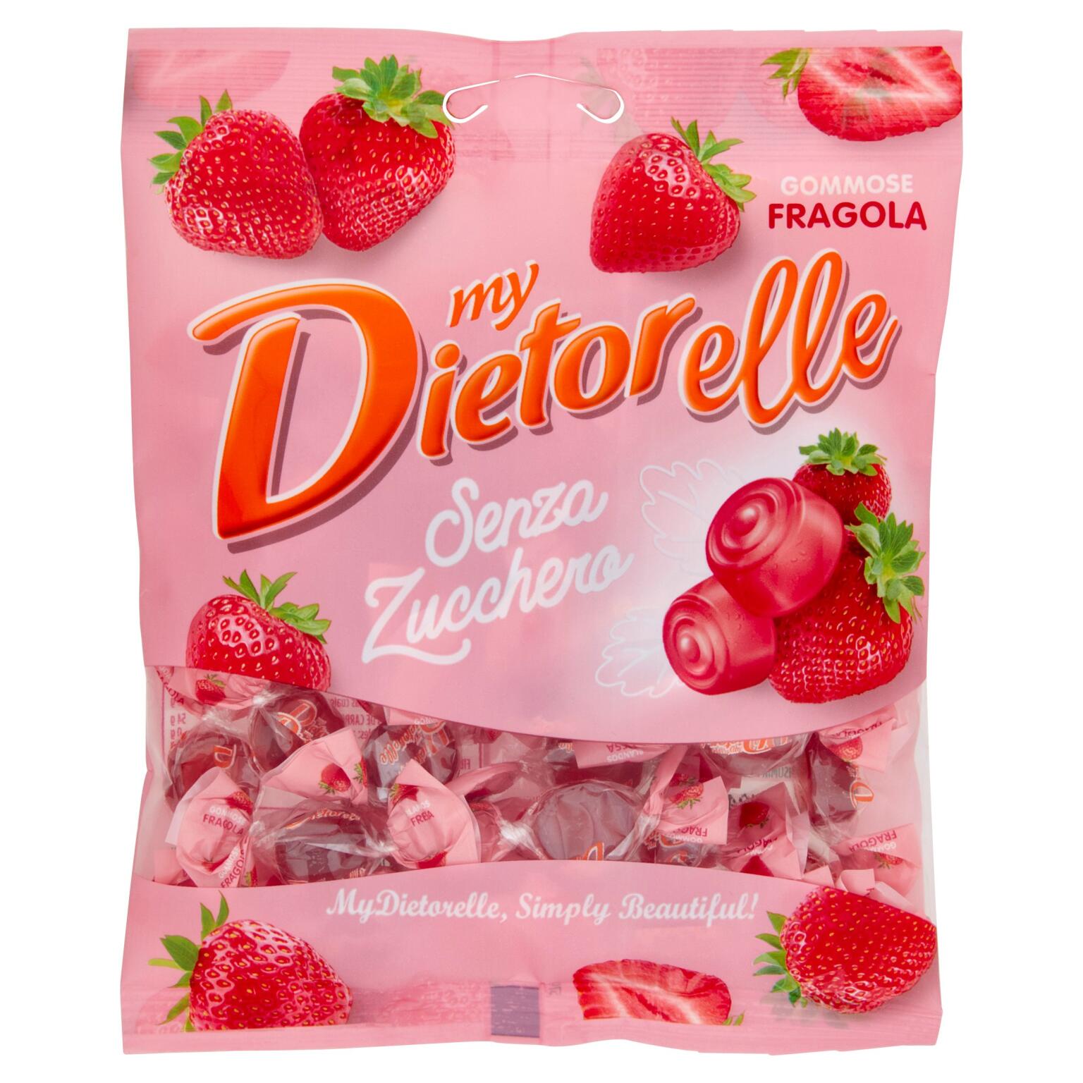 Dietorelle morbide sugar free alla fragola 70g