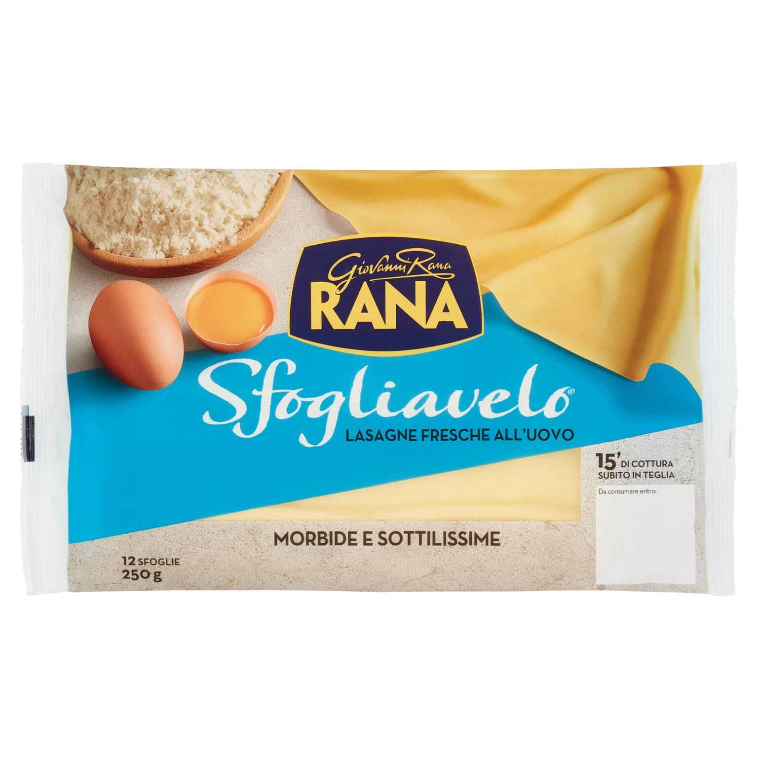 Lasagne Sfogliavelo fresche all'uovo 250g Giovanni Rana