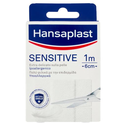 Cerotto sensitive ipoallergenico 10 pezzi 10cmx6cm Hansaplast