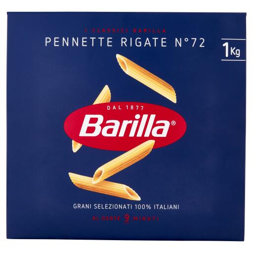 Pennette rigate pasta di semola di grano duro 1Kg n°72 Barilla