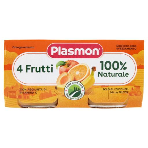 Omogenizzato Plasmon ai 4 frutti 2x80g