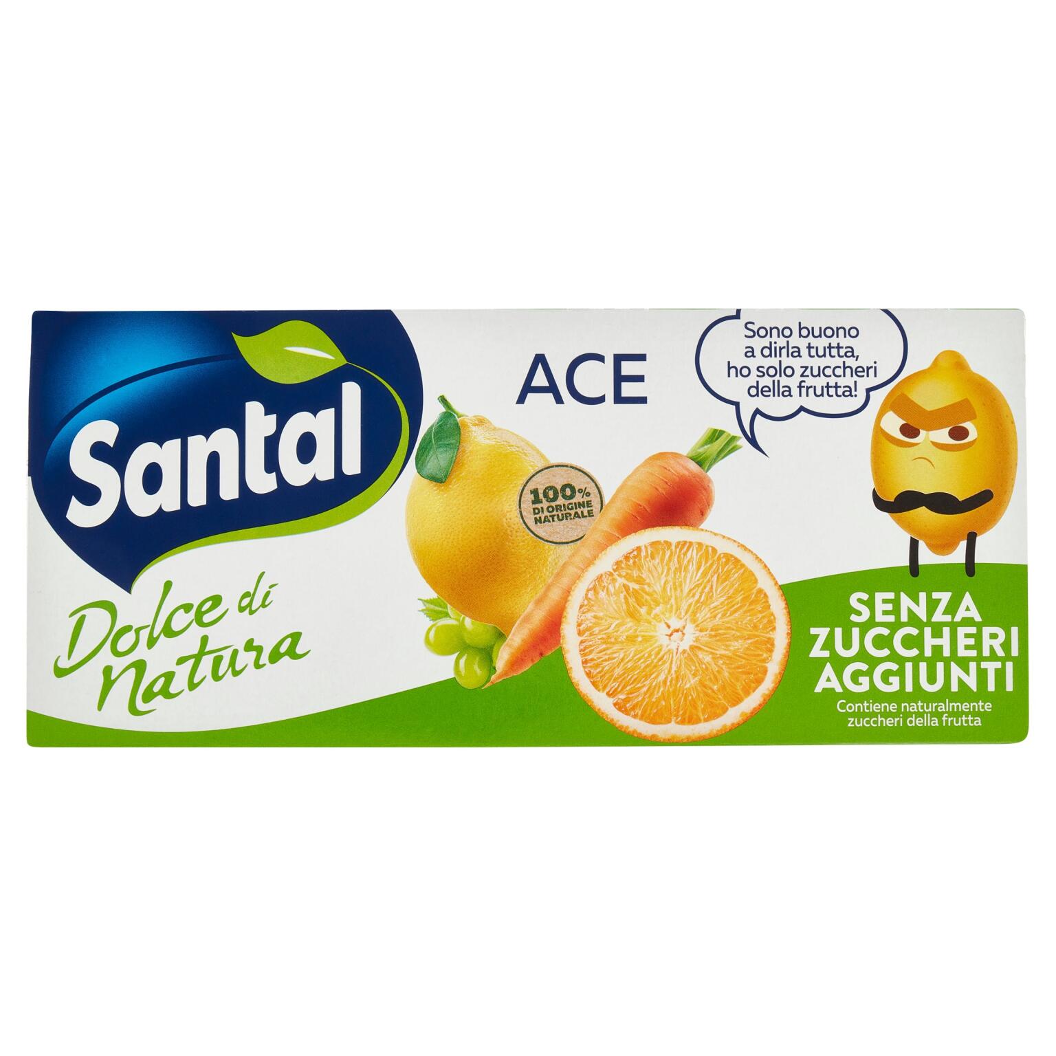 Santal Ace 3x200ml senza zuccheri aggiunti