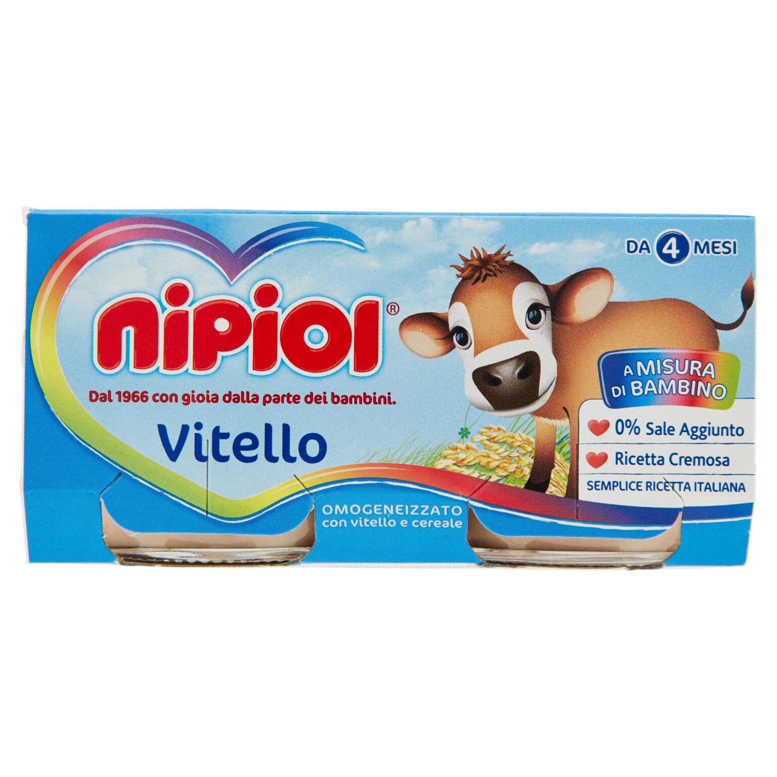Omogeneizzato Nipiol 2x80g vitello