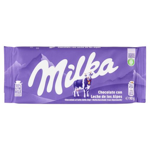 Tavoletta di Cioccolato Latte 90g Milka
