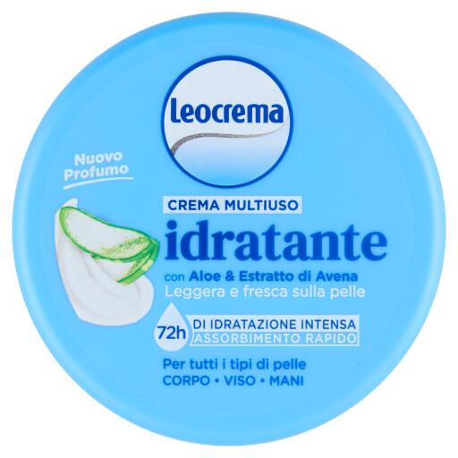 Leocrema crema Multiuso Idratante con aloe ed estratto di avena 200ml