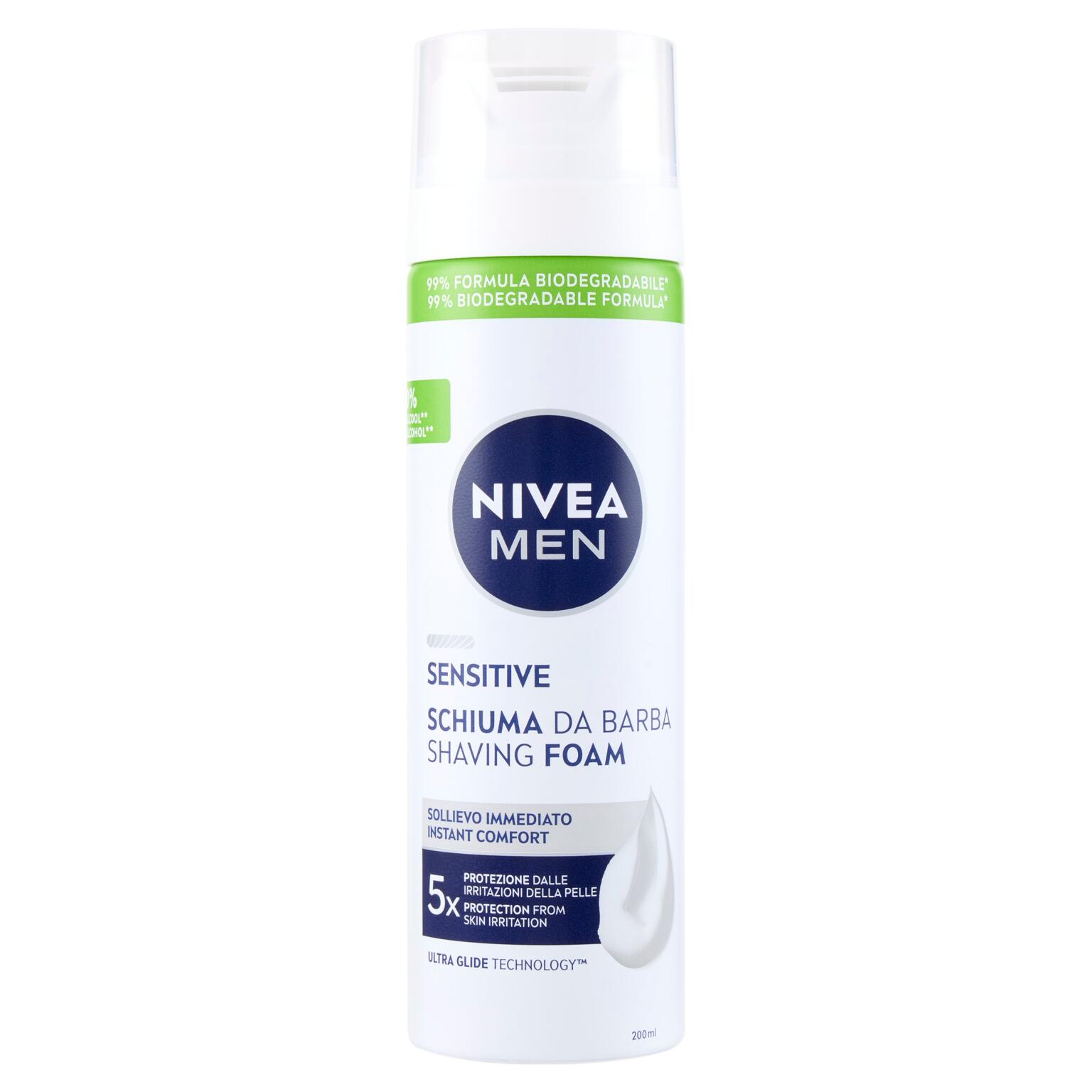 Schiuma da barba men sensitive 200ml Nivea