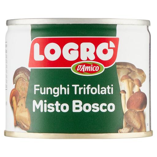 Funghi misto bosco trifolati in olio di semi di girasole 180g Logrò D'Amico senza glutine