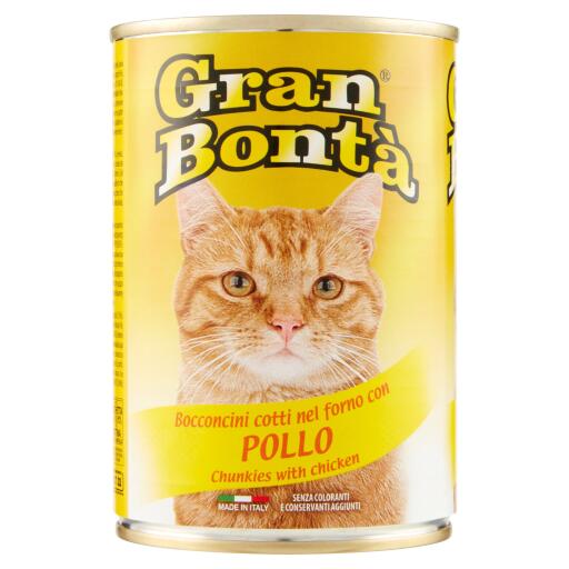 Bocconcini di pollo per gatto Gran Bontà 400g Monge