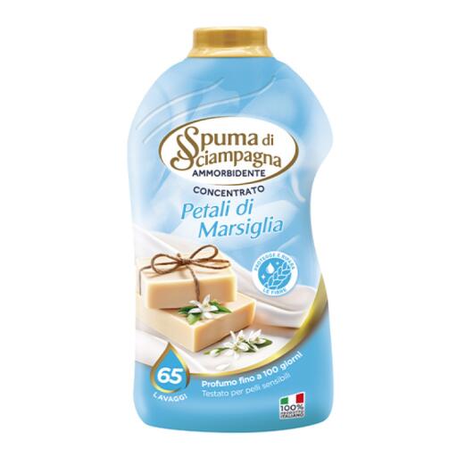 Ammorbidente Concentrato Petali di Marsiglia 65 lavaggi 1,3l Spuma di Sciampagna