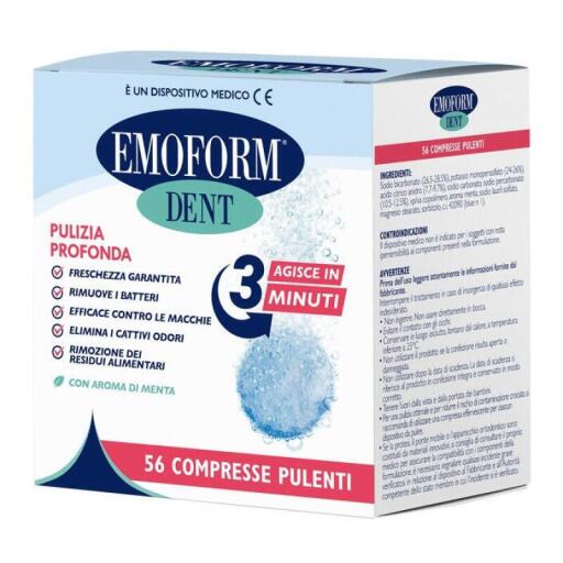 Compresse effervescenti per dentiere da 56pz Emoform