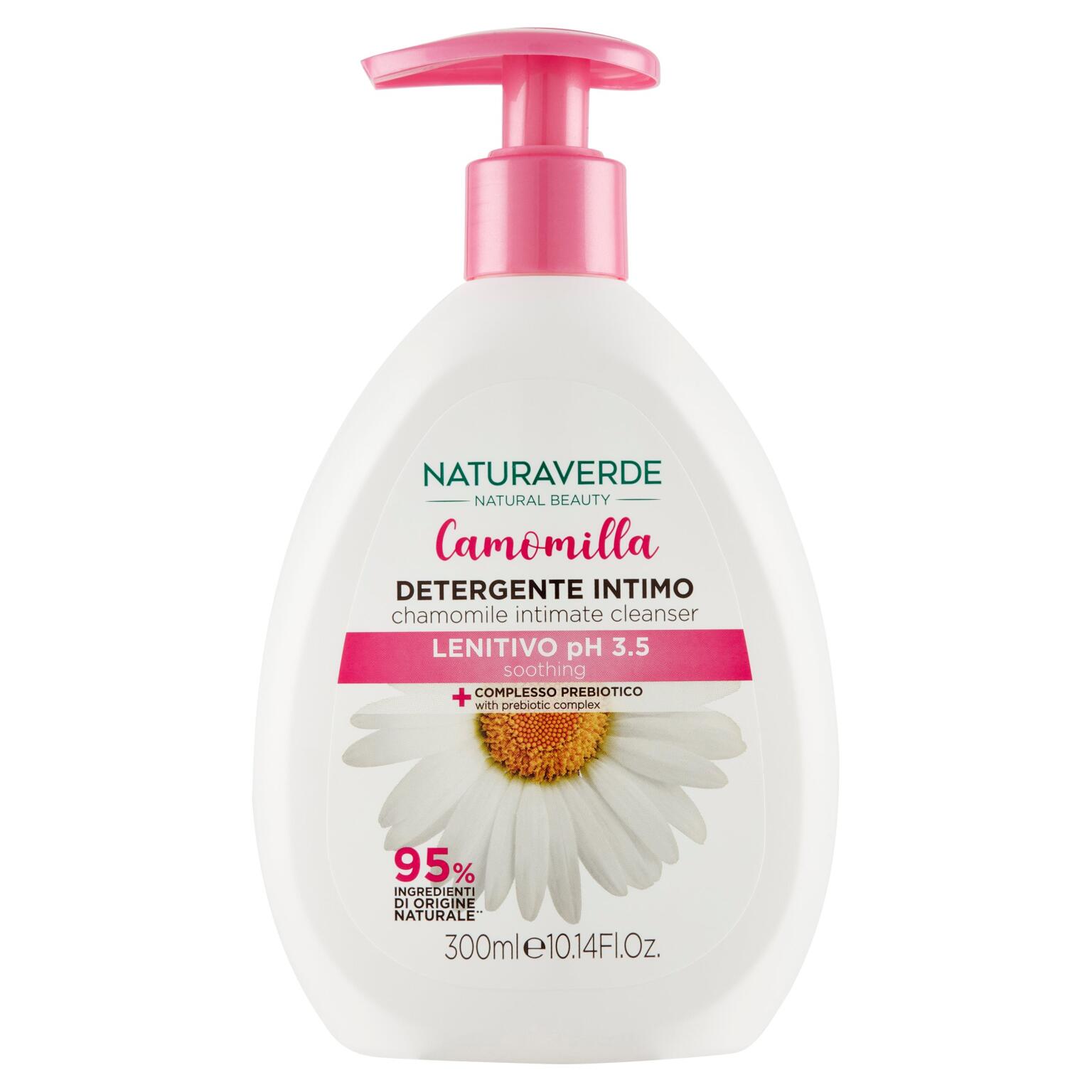 Detergente intimo lenitivo alla camomilla 300ml Naturaverde