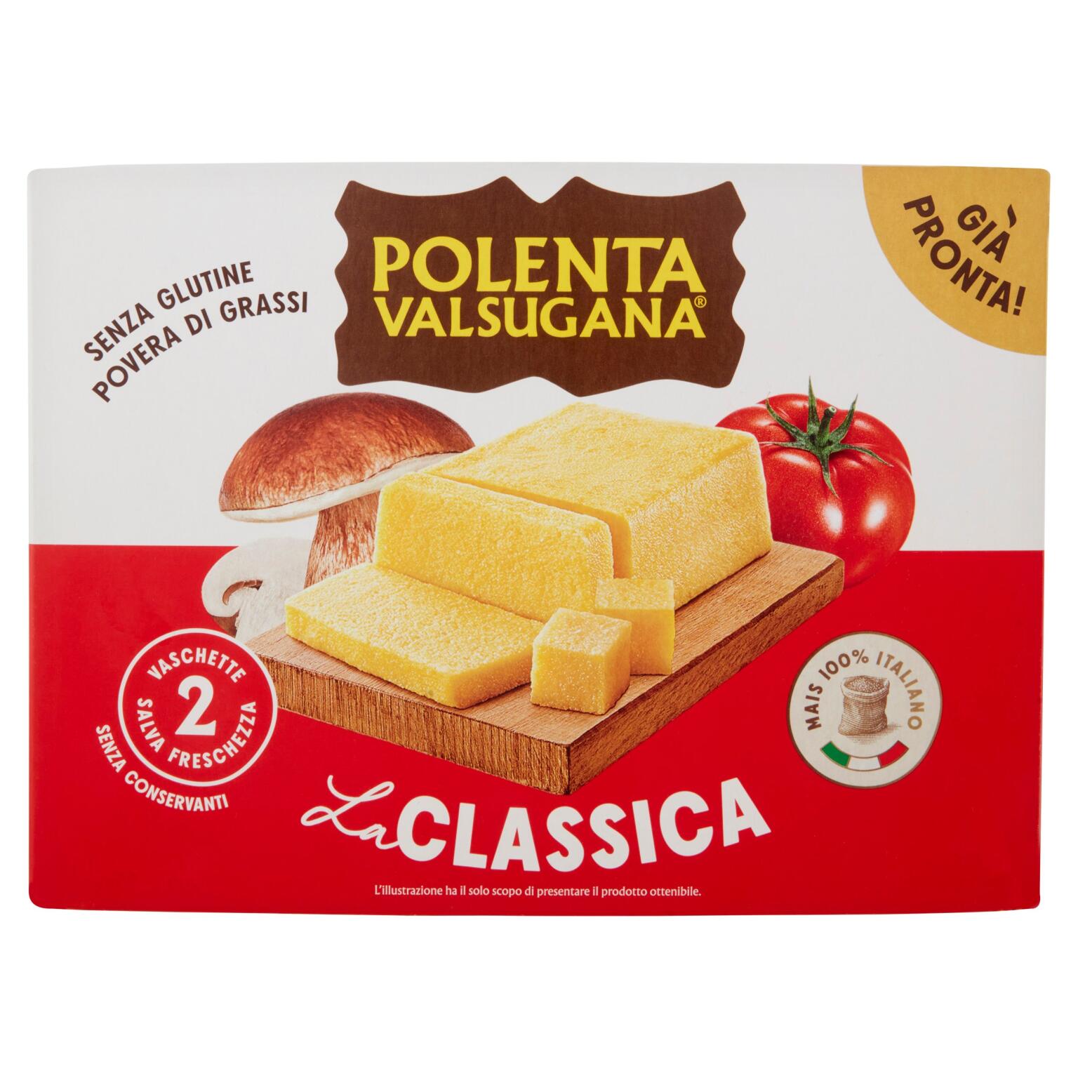 Polenta valsugana pronta 2 vaschette x600g