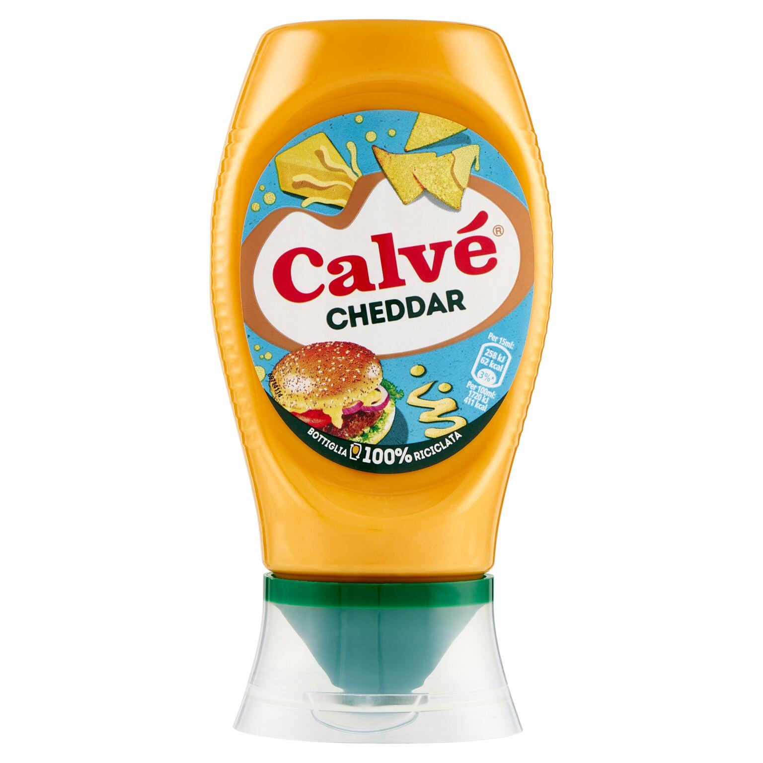 Salsa Cheddar 250ml Calvè Top Down