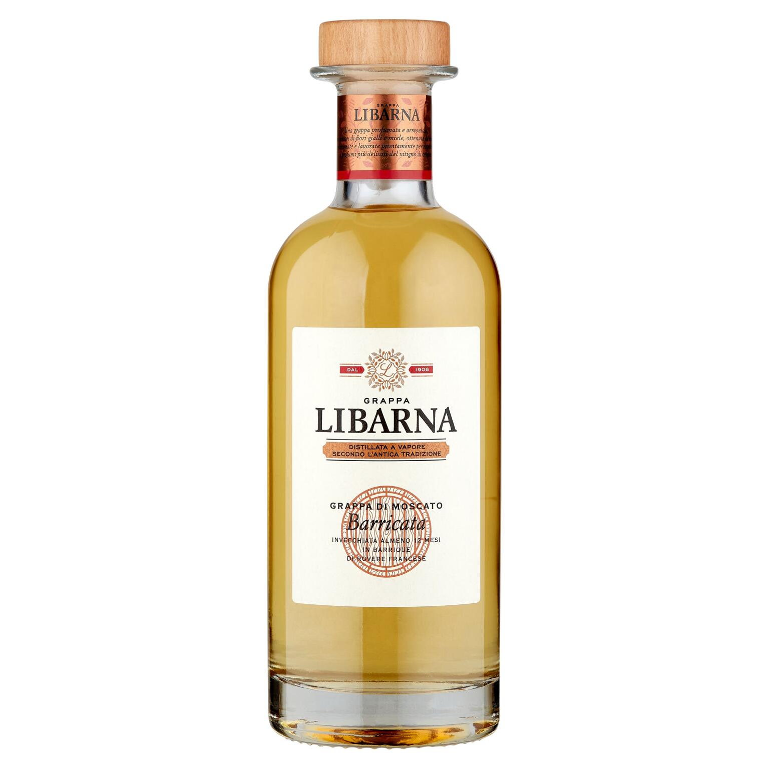 Grappa di Moscato Barricata Libarna 41° cl70