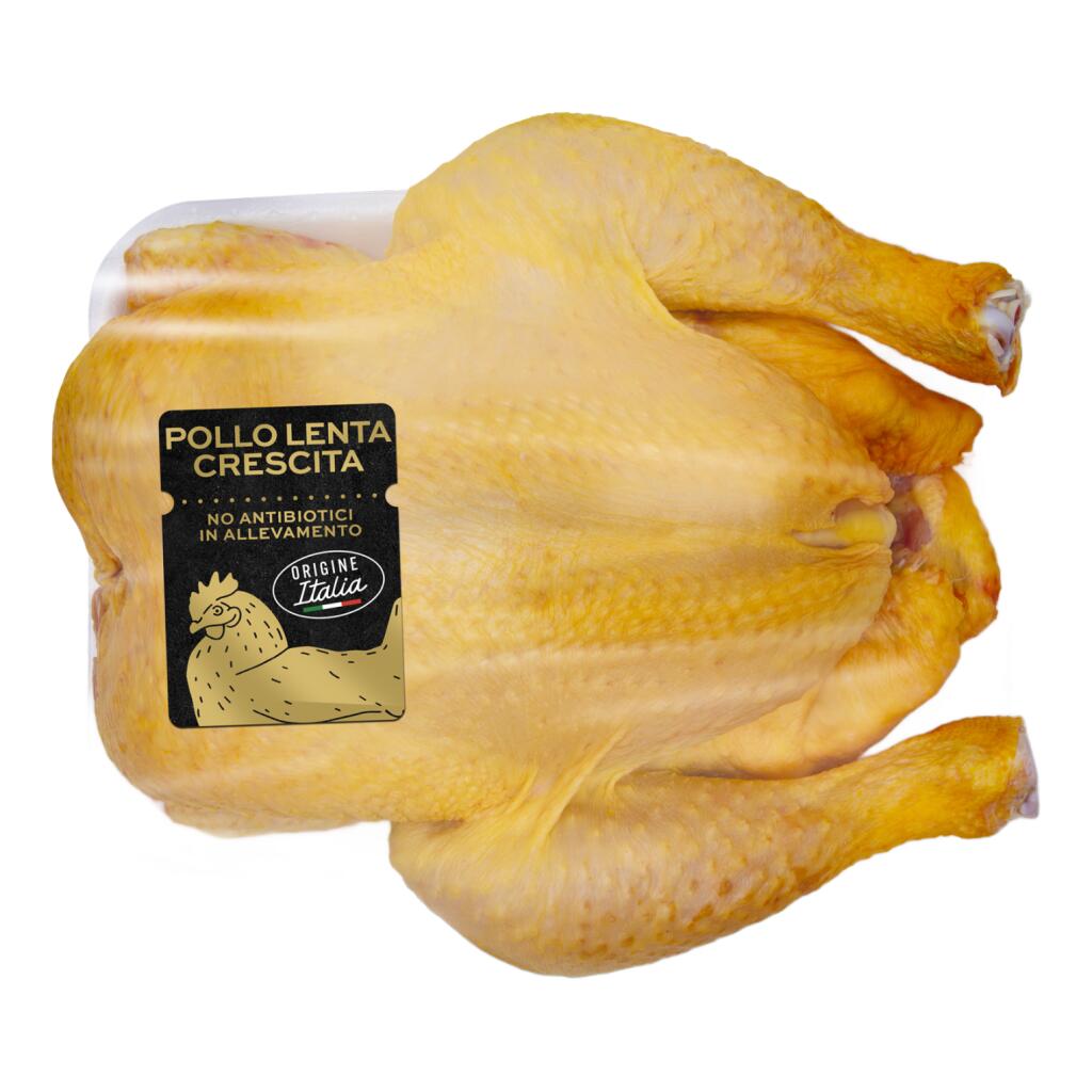 Pollo a busto a lenta crescita