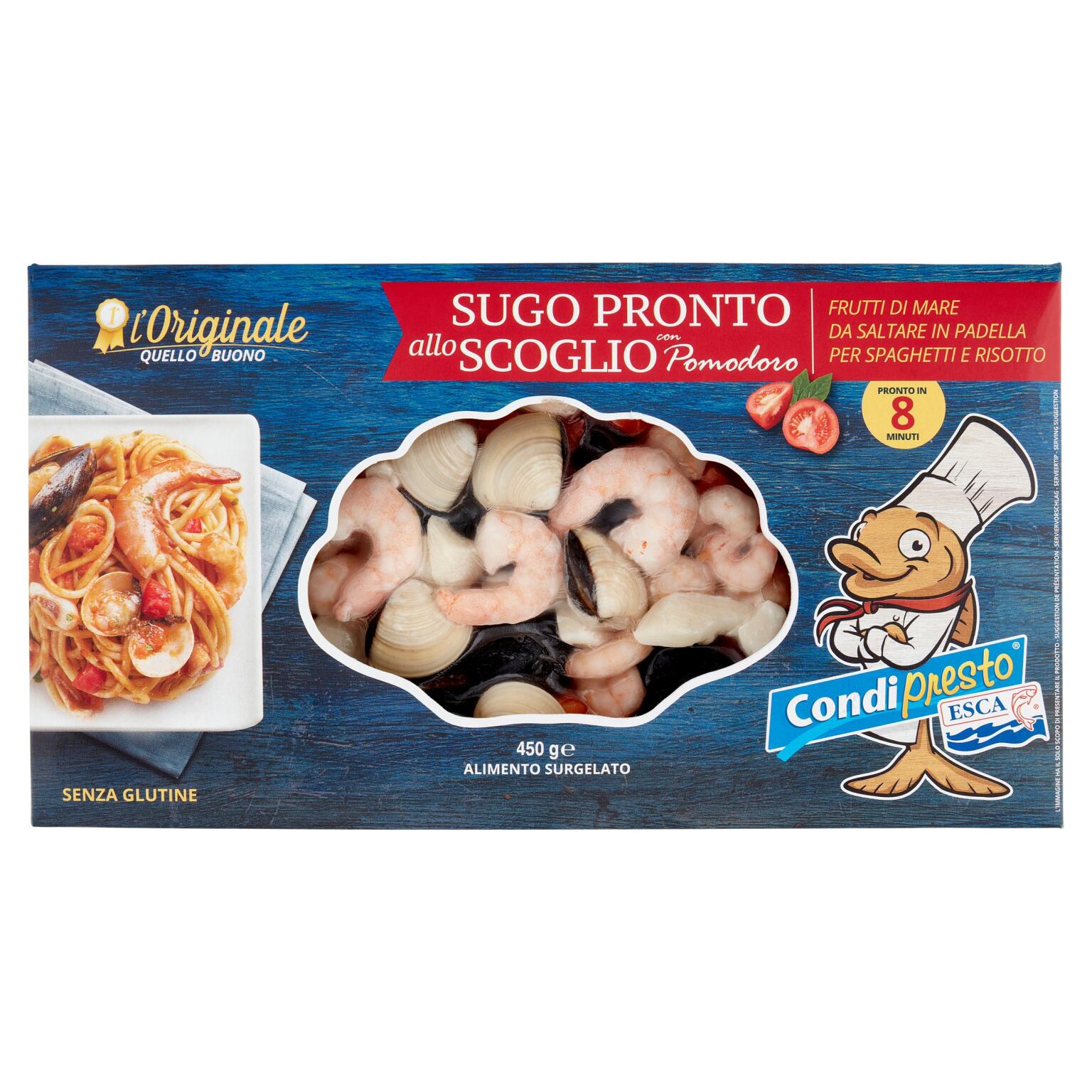 Sugo pronto allo scoglio al pomodoro 450g Esca