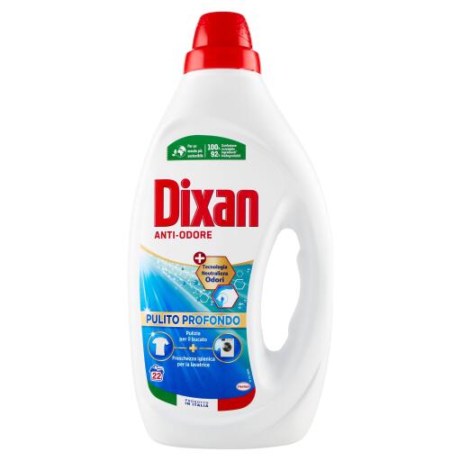 Dixan detersivo liquido da 22 lavaggi anti-odore