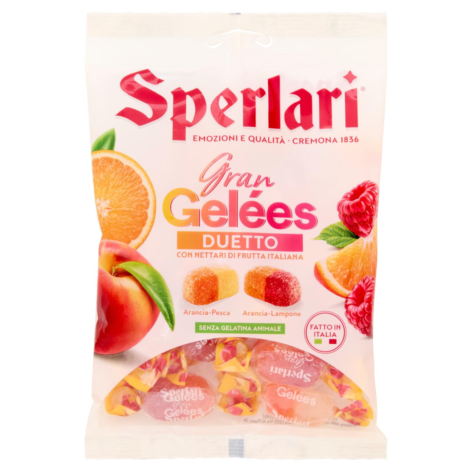 Caramelle Gran Gelèes Duetto frutta 150g Sperlari