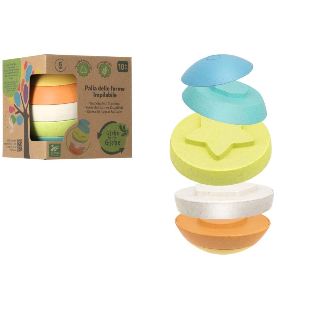 Palla assemblabile 6pz bioplastica Globo