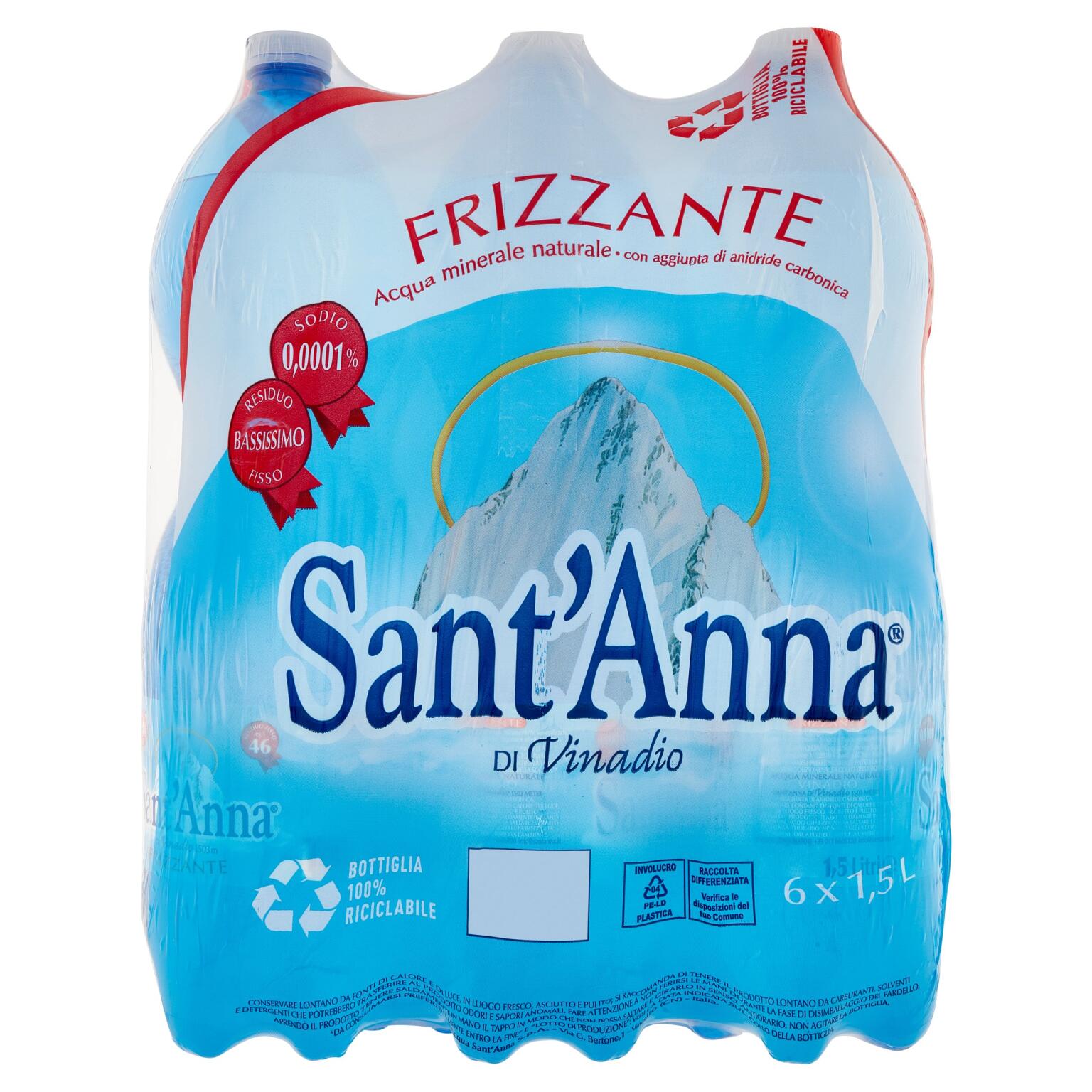 Acqua Sant'Anna frizzante 1,5l x 6