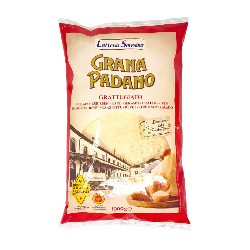 Grana Padano DOP grattugiato 1kg Soresina