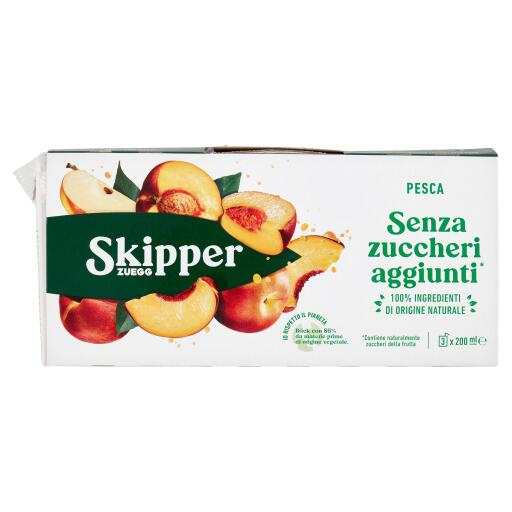 Skipper 3x200ml senza zucchero Pesca Zuegg