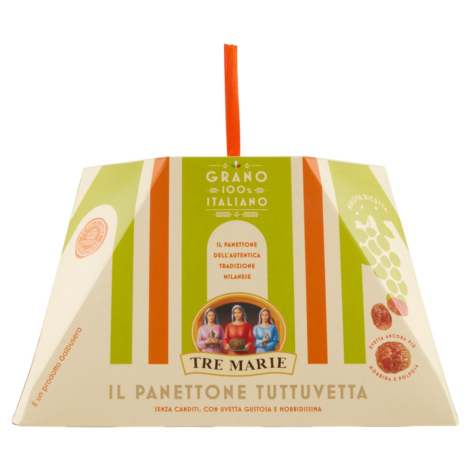 Panettone Milanese Tuttuvetta 1kg Tre Marie