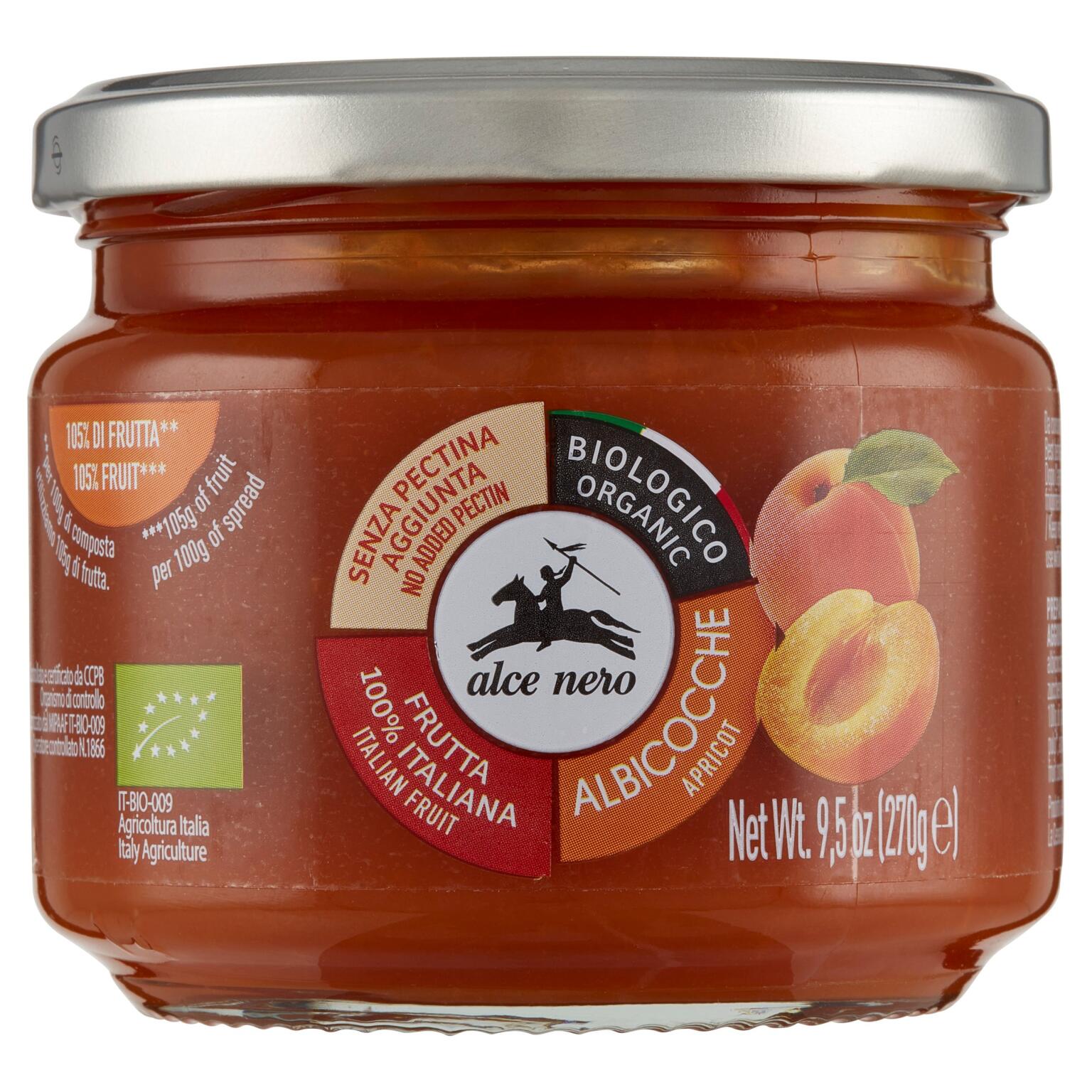 Composta 100% albicocca BIO 270g Alce Nero