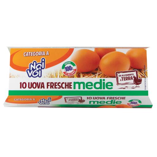 Uova da allevamento a terra medie x10 Noi&Voi