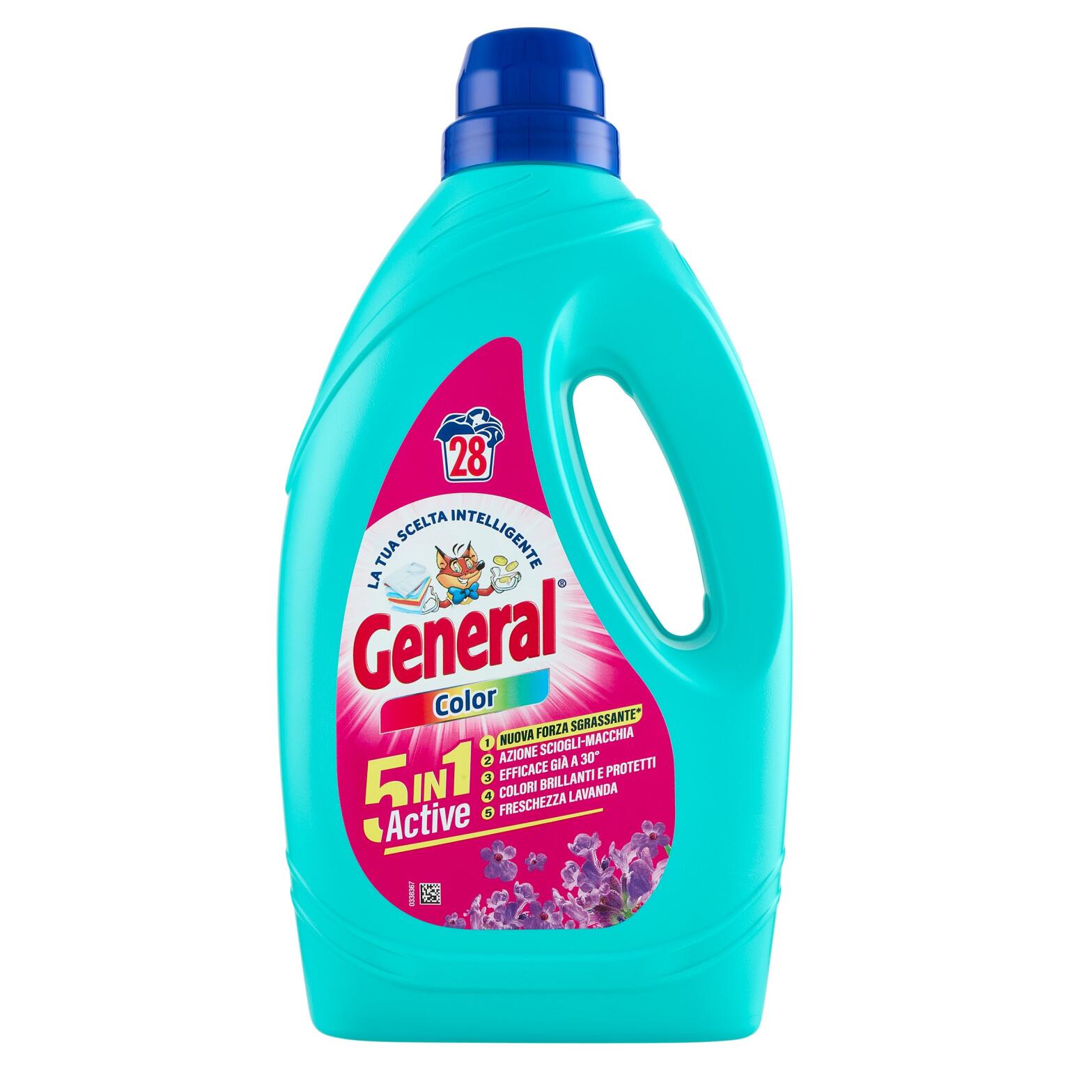 Detersivo liquido General 28 lavaggi Color da 1,12lt