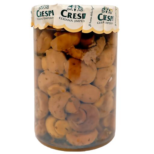 Funghi Champignons interi in olio di girasole 340g Crespi