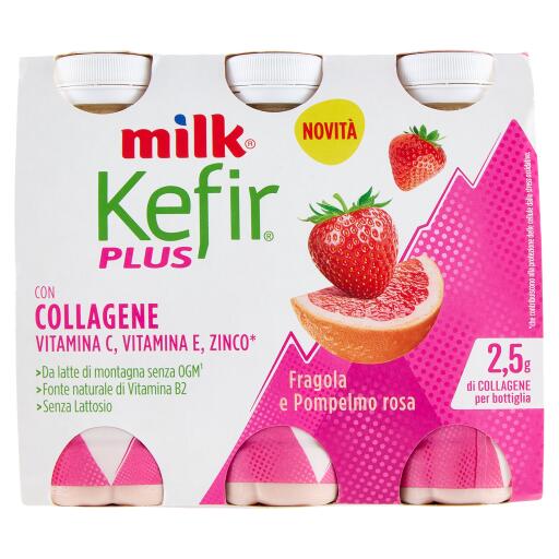 Milk Kefir da bere 6x100g Fragola e pompelmo Collagene