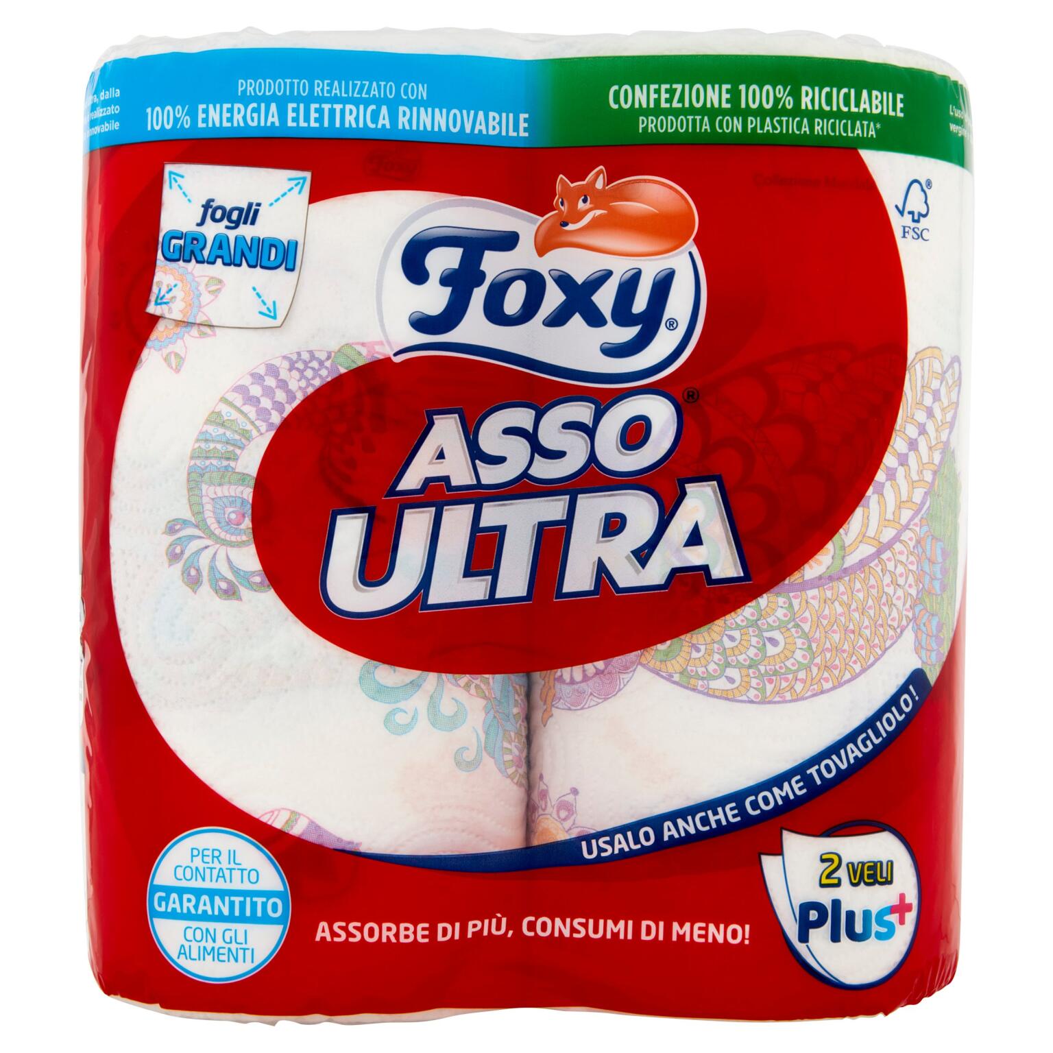 Carta cucina 2 rotoli Asso Ultra 2 veli