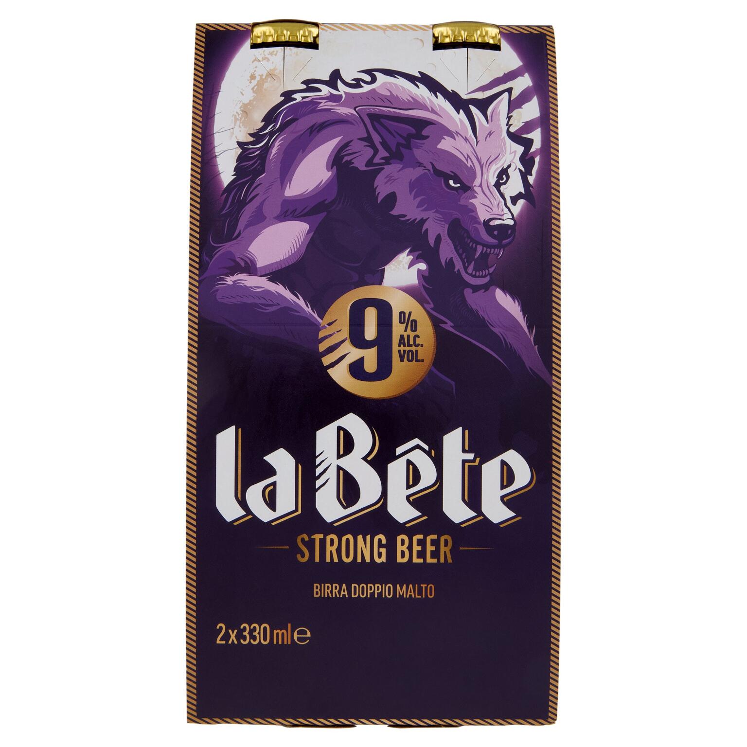 Birra strong beer doppio malto 33clx2