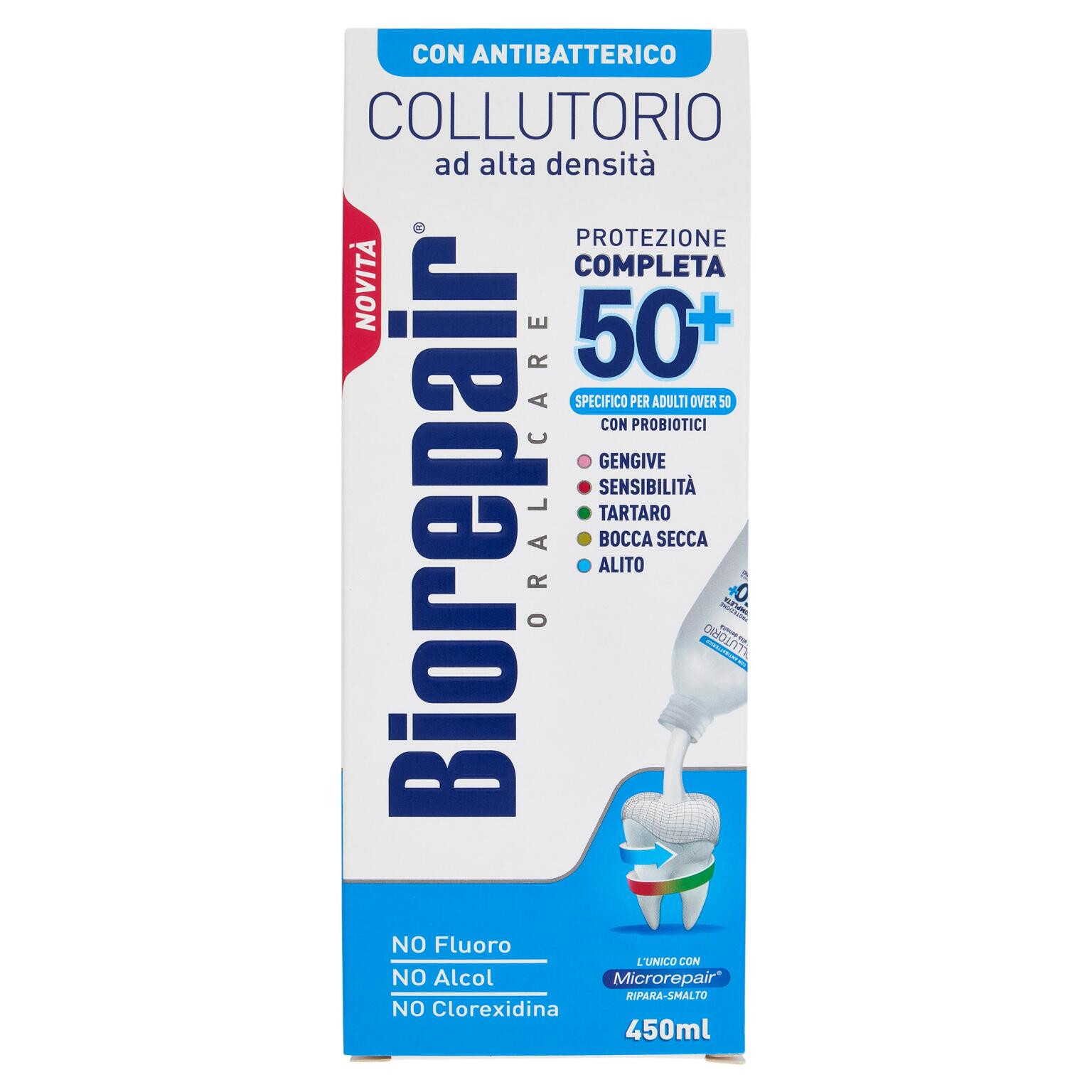 Collutorio protezione completa 50+ con probiotici 450ml Biorepair