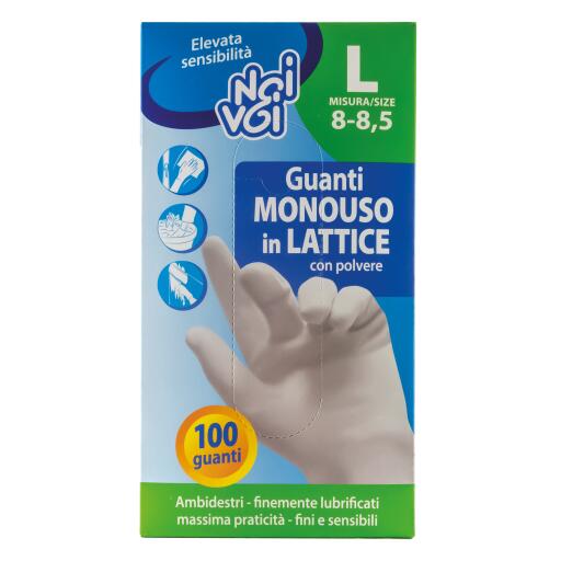 Noi&Voi Guanti L monouso Lattice 100pz