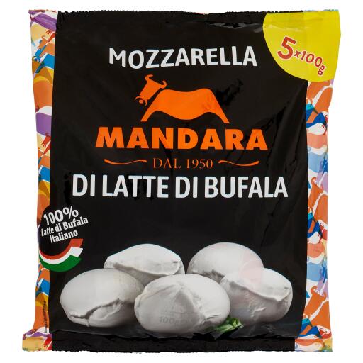 Mozzarella di latte di bufala 100gx5 Mandara