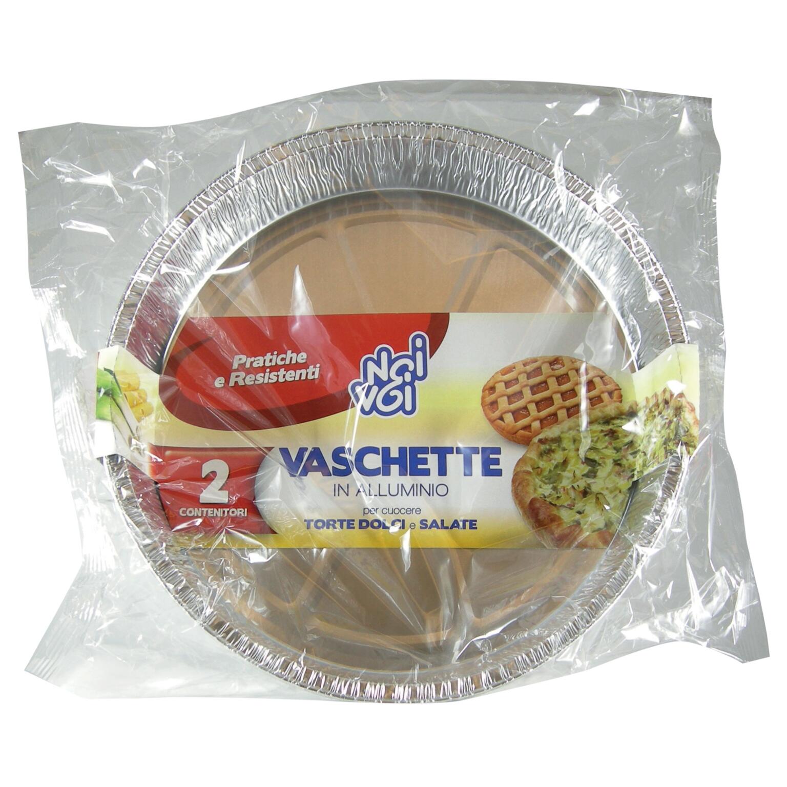 Contenitori senza coperchio 2 pezzi vaschetta per torte dolci e salate Noi&Voi