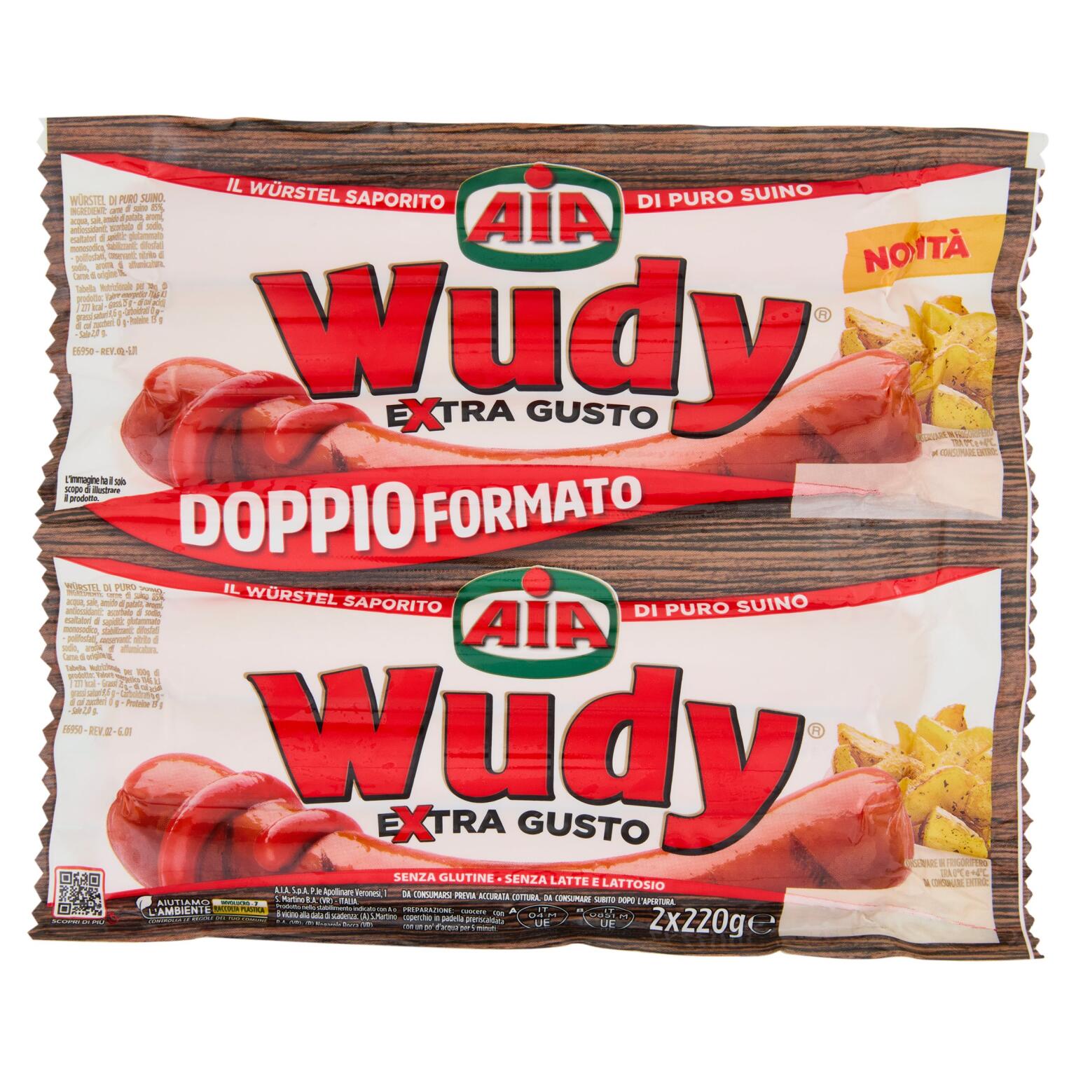 Wudy Extragusto di suino 2x220g