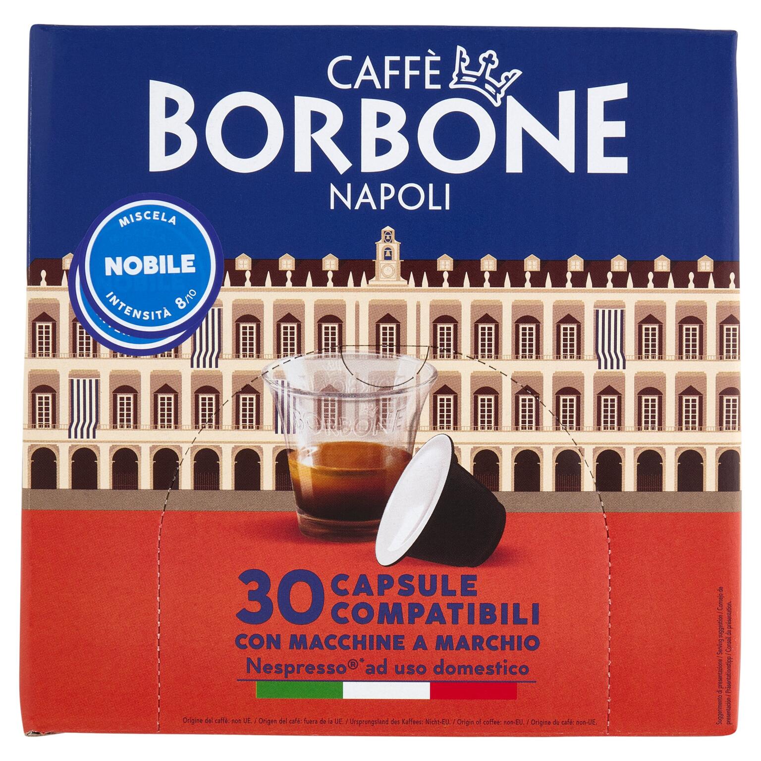 Capsule miscela Nobile compatibili Nespresso 30 pezzi Caffe' Borbone