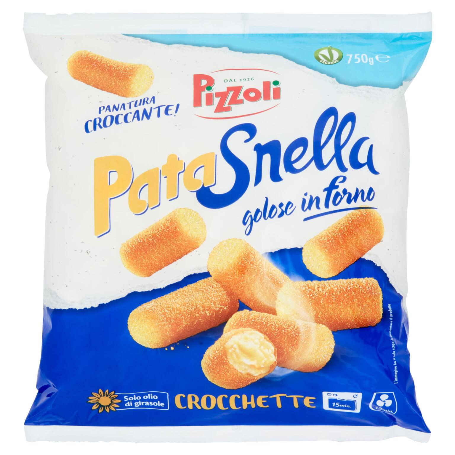 Crocchette di patate surgelate 750g Pizzoli