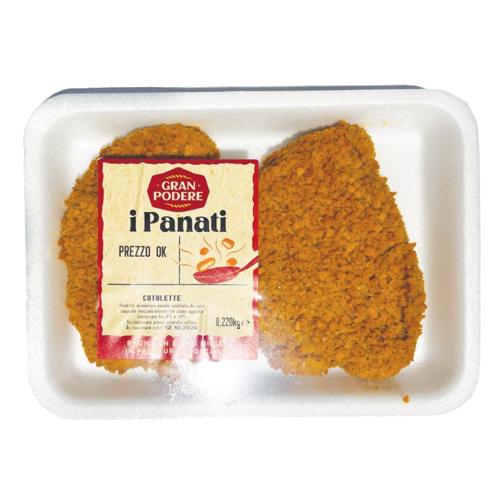 Cotoletta con pollo e tacchino 220g Gran Podere