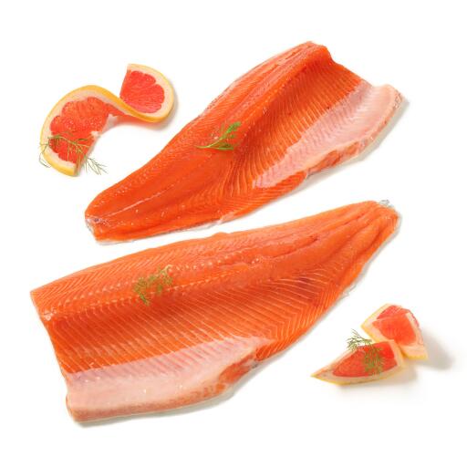 Filetto di trota salmonata 350g allevato Italia