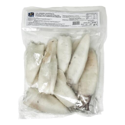Calamaro indiano pulito U10 iqf 800g