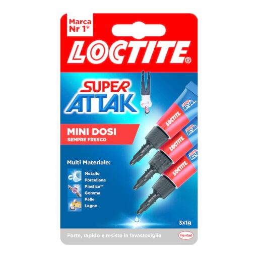 Super Attak Mini Dosi Liquido 3x1g Loctite