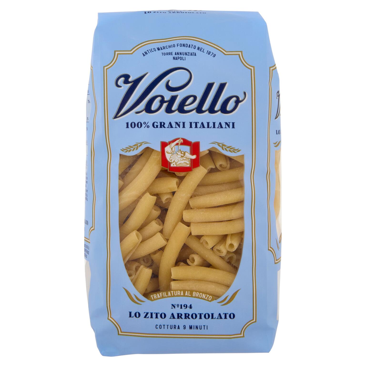 Ziti arrotolati pasta di semola di grano duro trafilato al bronzo n°194 500g Voiello