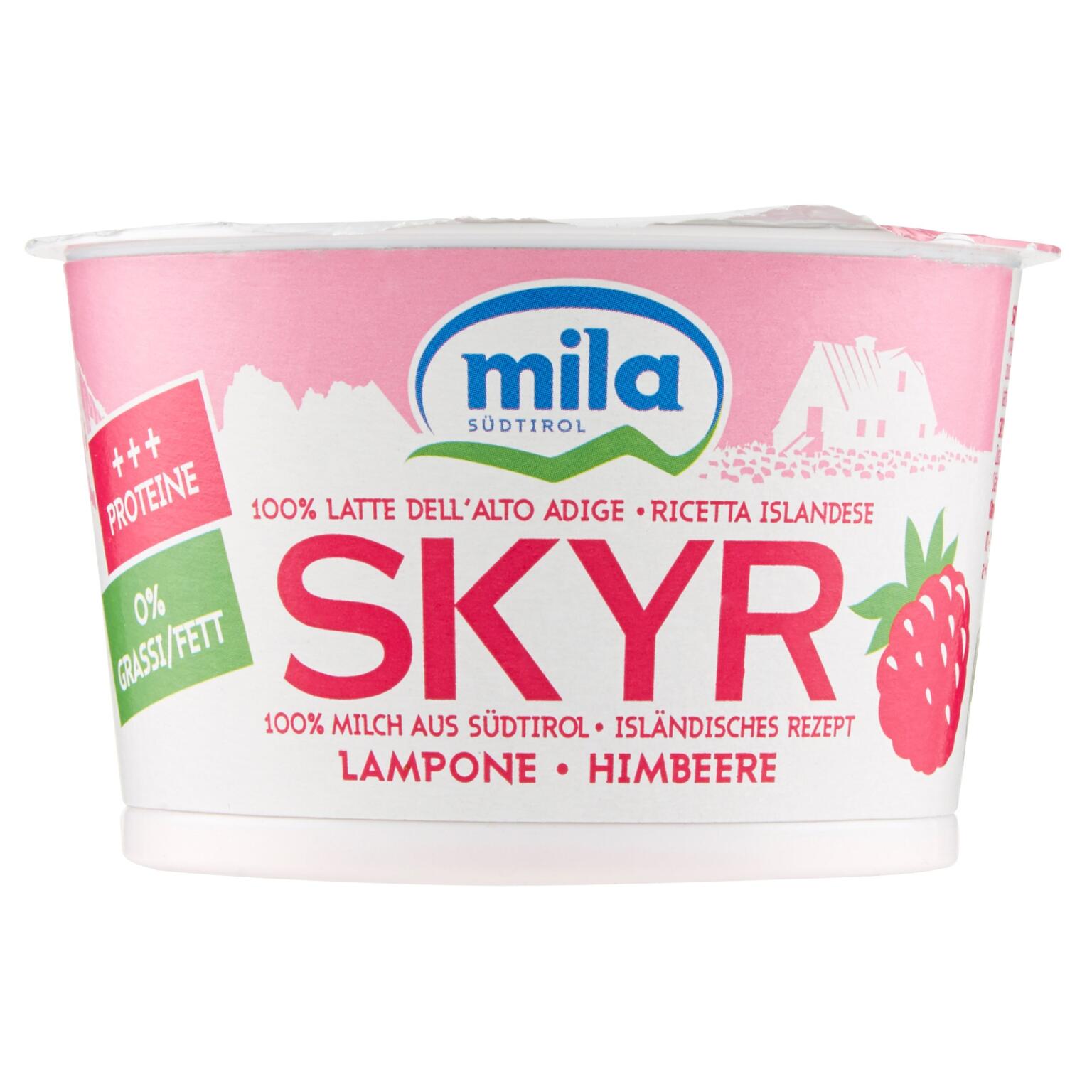 Skyr ai lamponi 150g Mila