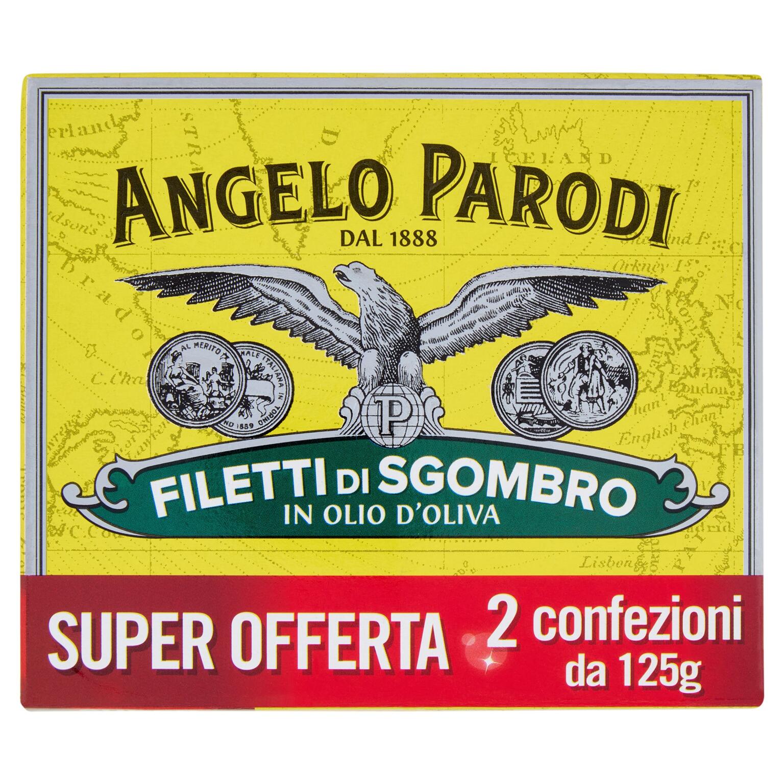 Filetti di Sgombro in olio di oliva 125g x2 Angelo Parodi
